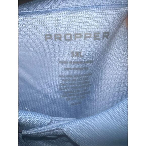 Blauer Mens Light Blue  POLO SHIRT Sz 5XL  NWT * - Picture 3 of 8